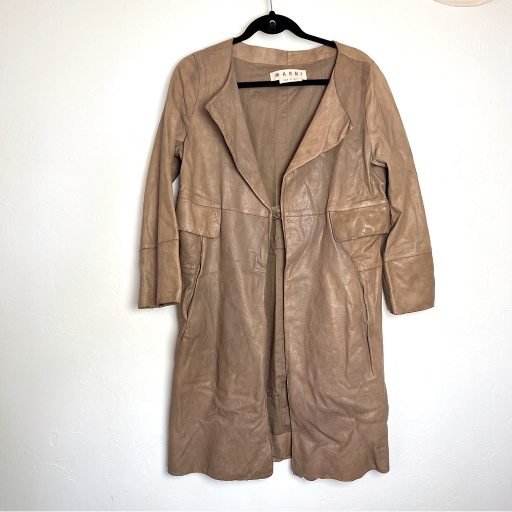 Marni Lamb Leather Coat Sz. 40 (US 8)